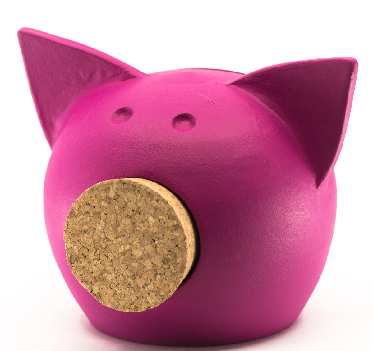 Personalised Handmade Ceramic Blackboard Piggy Bank Pink Small